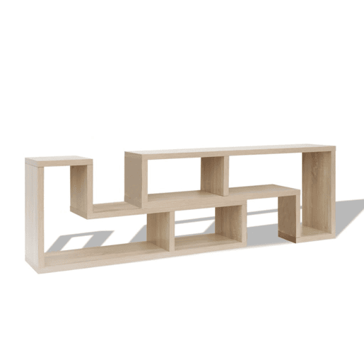 Móvel TV - Modulo de TV - Armário de TV duplo L carvalho
