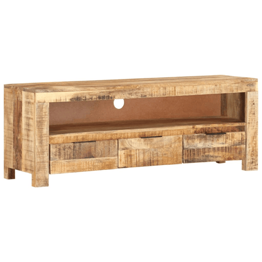 Móvel de TV - Modulo de TV - Armário de TV 110x30x40 cm madeira de mangueira áspera