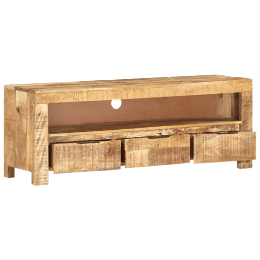Móvel de TV - Modulo de TV - Armário de TV 110x30x40 cm madeira de mangueira áspera
