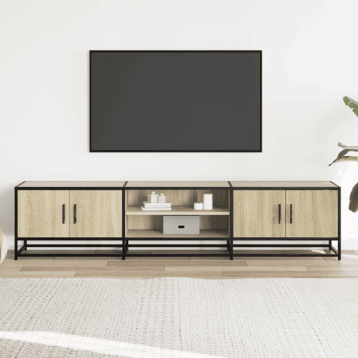 Móvel de TV - Modulo de TV - Armário de TV 180x35x41 cm derivados de madeira carvalho sonoma