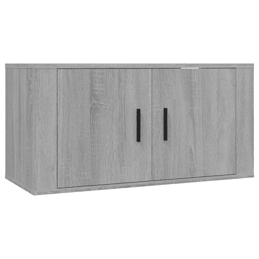 Móvel de TV - Modulo de TV - Armário de TV de parede 80x34,5x40 cm cinzento sonoma
