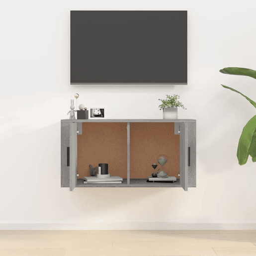 Móvel de TV - Modulo de TV - Armário de TV de parede 80x34,5x40 cm cinzento sonoma