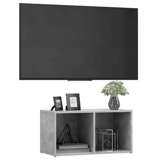 Móvel de TV - Modulo de TV - Armário de TV 72x35x36,5 cm derivados de madeira cinzento cimento