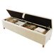Banco de dormitorio tapizado de pana con almacenaje 165x38 Banco de dormitorio tapizado de pana con almacenaje 165x38 Beige
