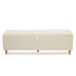 Banco de dormitorio tapizado de pana con almacenaje 165x38 Banco de dormitorio tapizado de pana con almacenaje 165x38 Beige