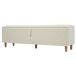 Banco de dormitorio tapizado de pana con almacenaje 165x38 Banco de dormitorio tapizado de pana con almacenaje 165x38 Beige