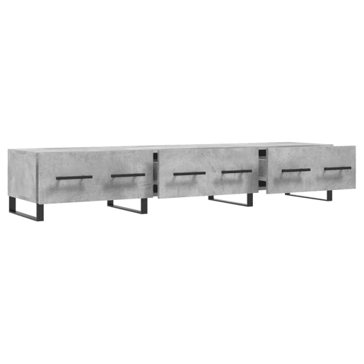 Móvel de TV - Modulo de TV - Armário de TV 150x36x30 cm derivados de madeira cinzento cimento