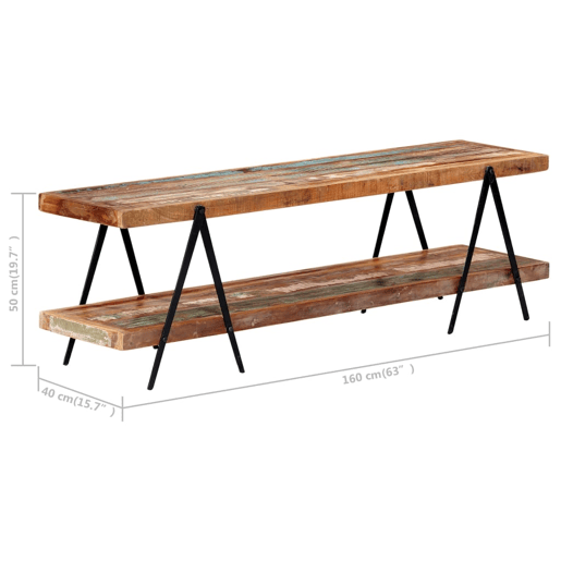 Móvel de TV - Modulo de TV - Armário de TV 160x40x50 cm madeira recuperada maciça