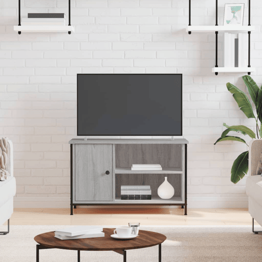 Móvel de TV - Modulo de TV - Armário de TV 80x40x50 cm derivados de madeira cinzento sonoma