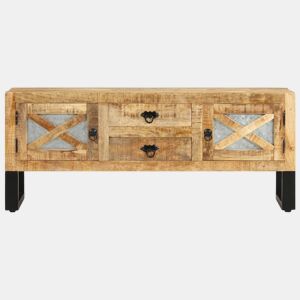 Móvel de TV - Modulo de TV - Armário de TV 110x30x45 cm madeira de mangueira áspera