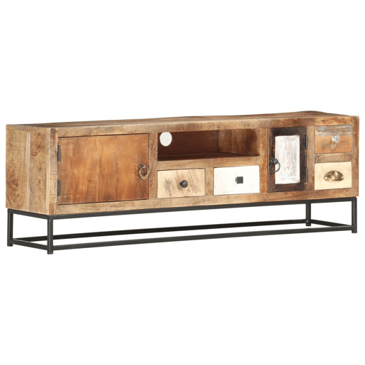 Móvel de TV - Modulo de TV - Armário de TV 120x30x40 cm madeira recuperada maciça