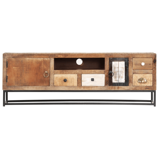 Móvel de TV - Modulo de TV - Armário de TV 120x30x40 cm madeira recuperada maciça