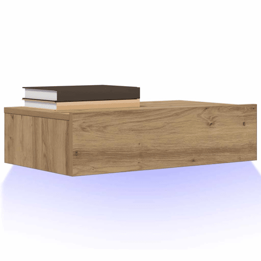 Móvel de TV - Modulo de TV - Armário de TV com luzes LED 60x35x15,5 cm carvalho artisiano