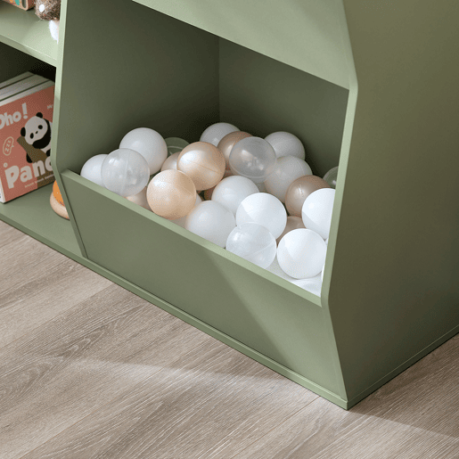 SoBuy Estante Infantil para Brinquedos 5 Compartimentos Verde 80x34x104cm KMB55-K-GR