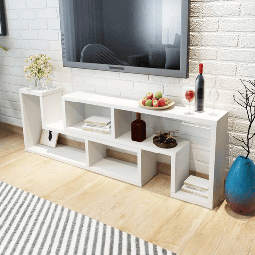 Móvel TV - Modulo de TV - Armário de TV duplo L branco Móvel TV - Modulo de TV - Armário de TV duplo L branco