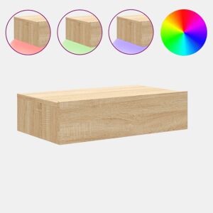 Móvel de TV - Modulo de TV - Armário de TV com luzes LED 60x35x15,5 cm carvalho sonoma