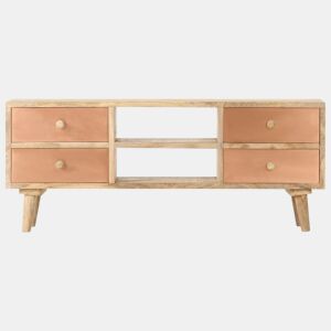 Móvel de TV - Modulo de TV - Armário de TV 110x30x45 cm madeira de mangueira maciça