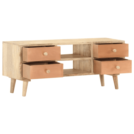 Móvel de TV - Modulo de TV - Armário de TV 110x30x45 cm madeira de mangueira maciça