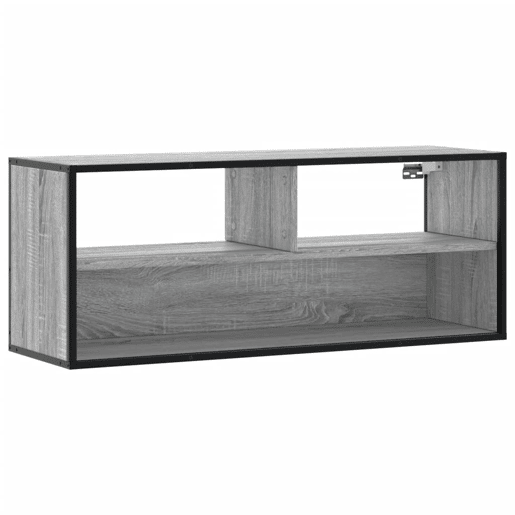 Móvel p TV, Armário de TV 100x31x39,5 cm deriv. madeirametal cinzento sonoma