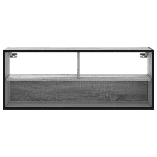 Móvel p TV, Armário de TV 100x31x39,5 cm deriv. madeirametal cinzento sonoma