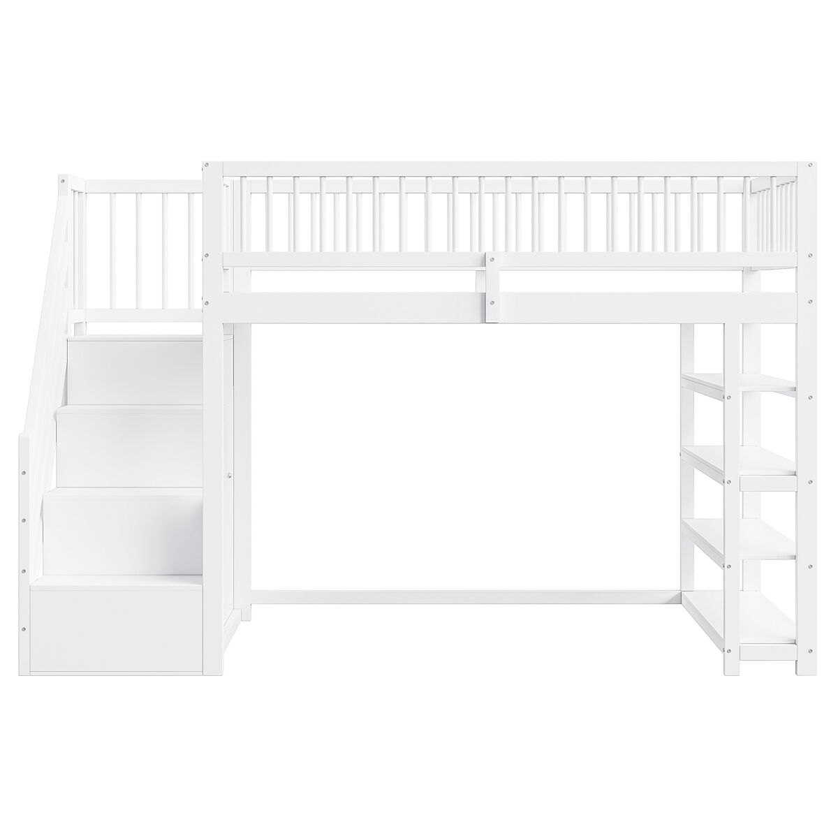 Cama alta para niños 96x254