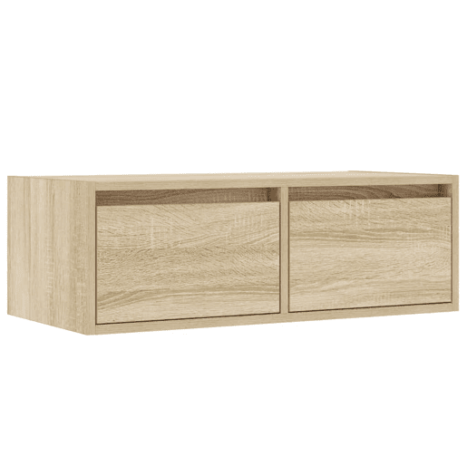 Móvel de TV - Modulo de TV - Armário de TV com luzes LED 75x35,5x25 cm carvalho sonoma
