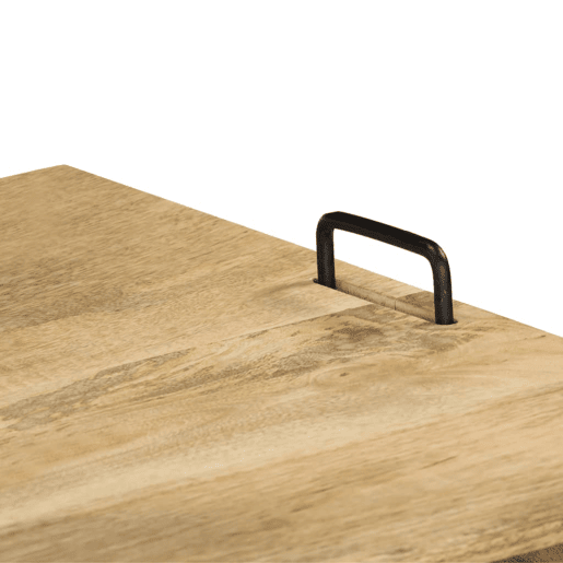 Móvel de TV - Modulo de TV - Armário de TV madeira de mangueira maciça 110x35x45 cm
