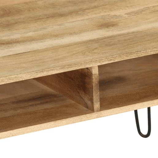 Móvel de TV - Modulo de TV - Armário de TV madeira de mangueira maciça 110x35x45 cm