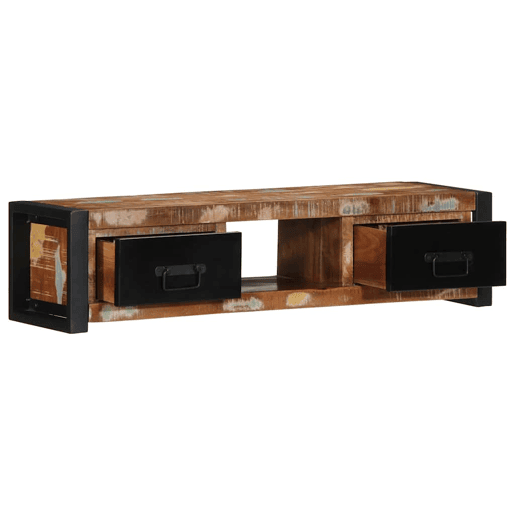 Móvel TV - Modulo de TV - Armário de TV 100x30x25 cm Madeira maciça recuperada