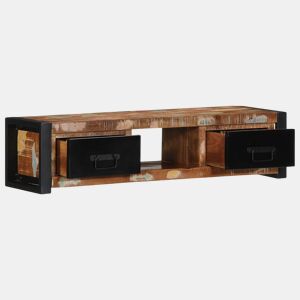 Móvel TV - Modulo de TV - Armário de TV 100x30x25 cm Madeira maciça recuperada