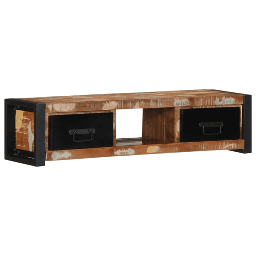 Móvel TV - Modulo de TV - Armário de TV 100x30x25 cm Madeira maciça recuperada