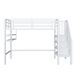Cama alta para niños 95x255 Cama alta para niños 95x255 Blanco