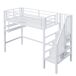 Cama alta para niños 95x255 Cama alta para niños 95x255 Blanco