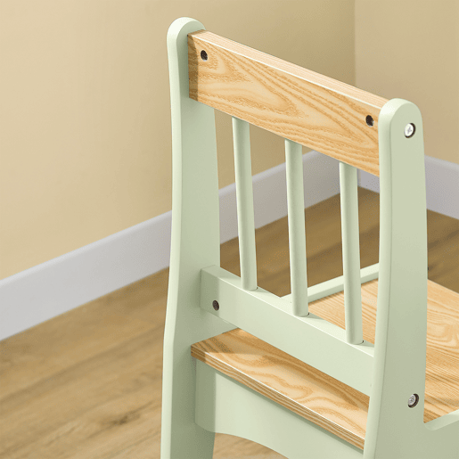 SoBuy Mesa Infantil com Cadeira 2 Prateleiras Organizador 80x50x66cm Verde KMB60-GR