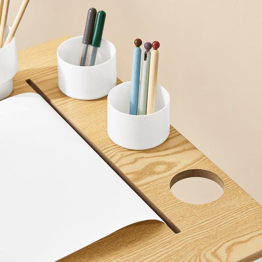 SoBuy Mesa Infantil com Cadeiras 2 Prateleiras Organizador 80x50x66cm KMB60-WN