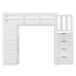 Cama alta para niños 146x253 Cama alta para niños 146x253 Blanco