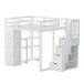 Cama alta para niños 146x253 Cama alta para niños 146x253 Blanco