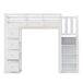 Cama alta para niños 146x253 Cama alta para niños 146x253 Blanco