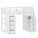 Cama alta para niños 146x253 Cama alta para niños 146x253 Blanco