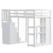Cama alta para niños 146x253 Cama alta para niños 146x253 Blanco