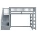 Cama alta para niños 96x254 Cama alta para niños 96x254 Gris