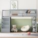 Cama alta para niños 96x254 Cama alta para niños 96x254 Gris