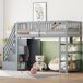 Cama alta para niños 96x254 Cama alta para niños 96x254 Gris