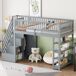 Cama alta para niños 96x254 Cama alta para niños 96x254 Gris