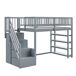 Cama alta para niños 96x254 Cama alta para niños 96x254 Gris