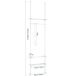 Perchero Extensible con 1 Barras y 3 baldas KLS07-W SoBuy Perchero Extensible con 1 Barras y 3 baldas KLS07-W SoBuy Blanco