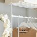 Perchero Extensible con 1 Barras y 3 baldas KLS07-W SoBuy Perchero Extensible con 1 Barras y 3 baldas KLS07-W SoBuy Blanco