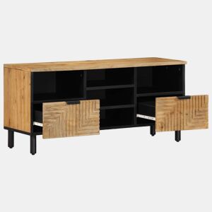 Móvel de TV - Modulo de TV - Armário de TV 100x33x46 cm madeira de mangueira maciça castanho