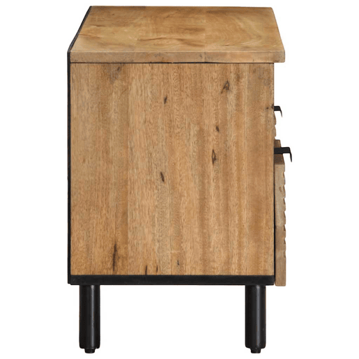 Móvel de TV - Modulo de TV - Armário de TV 100x33x46 cm madeira de mangueira maciça castanho