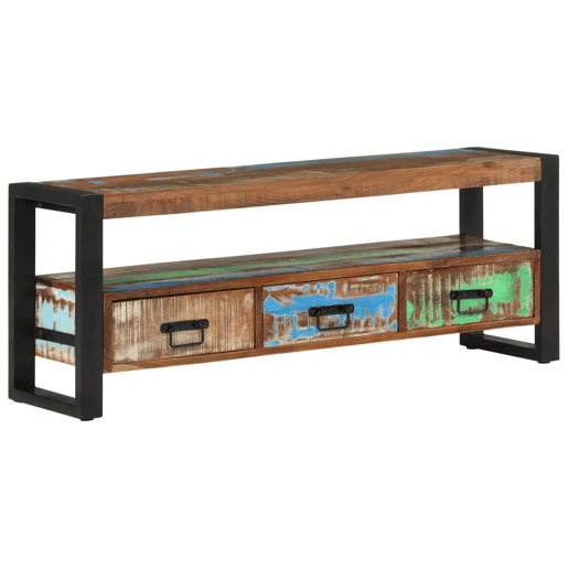 Móvel de TV - Modulo de TV - Armário de TV 120x30x45 cm madeira recuperada maciça